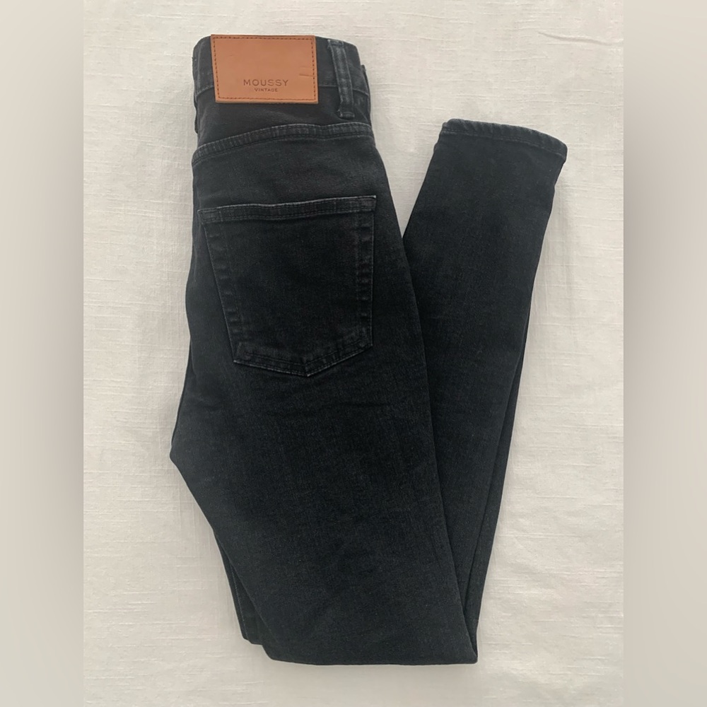 Moussy Vintage - High-Rise Black Skinny Jeans